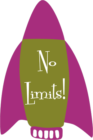 No Limits Rocket Graphic
